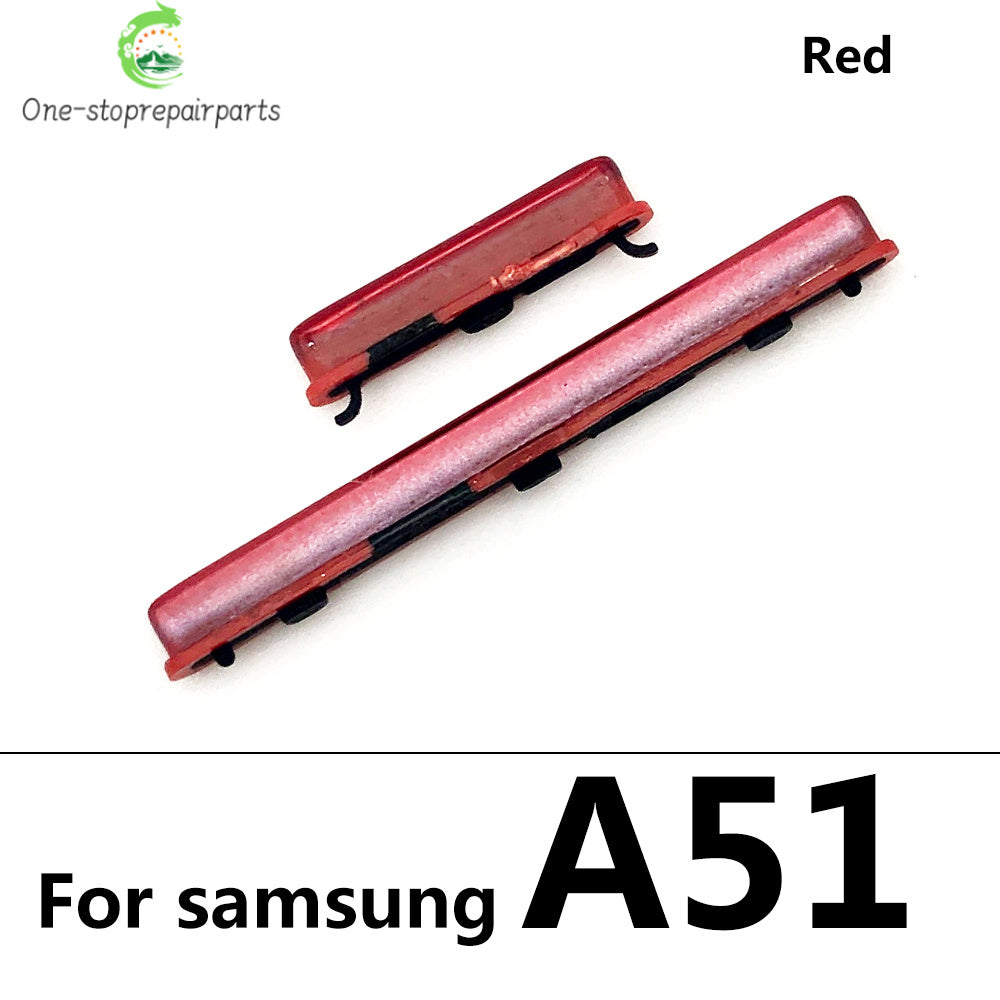 10Pcs/Lot, SIde Volume Button Power ON / OFF Buttton Key Set For Samsung A31 A315F A51 A515F A70 A705F A71 A71 Replacement Part Samsung phone repair parts