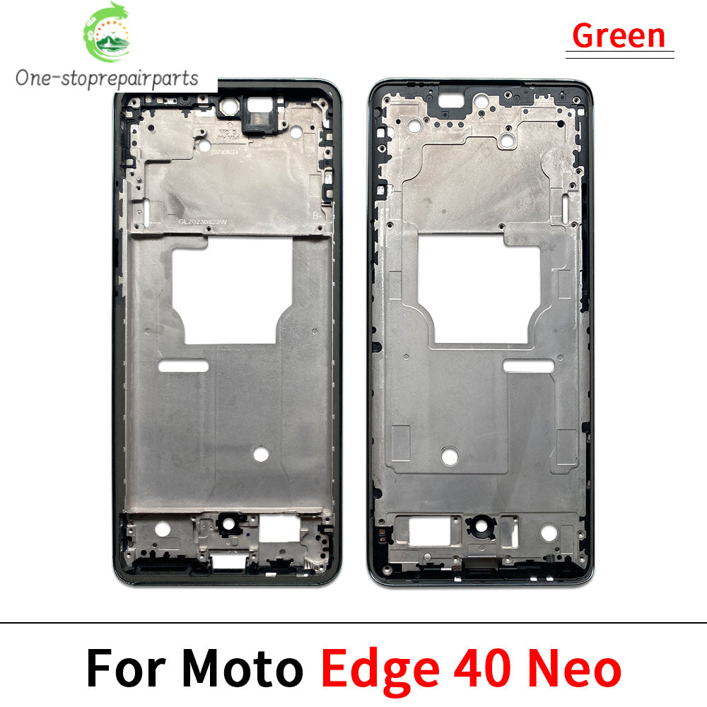 10Pcs, Housing Middle Frame Bezel Middle Frame For Motorola Moto Edge 20 30 Lite Pro / Edge 40 Neo Replacement Parts Motorola phone repair parts