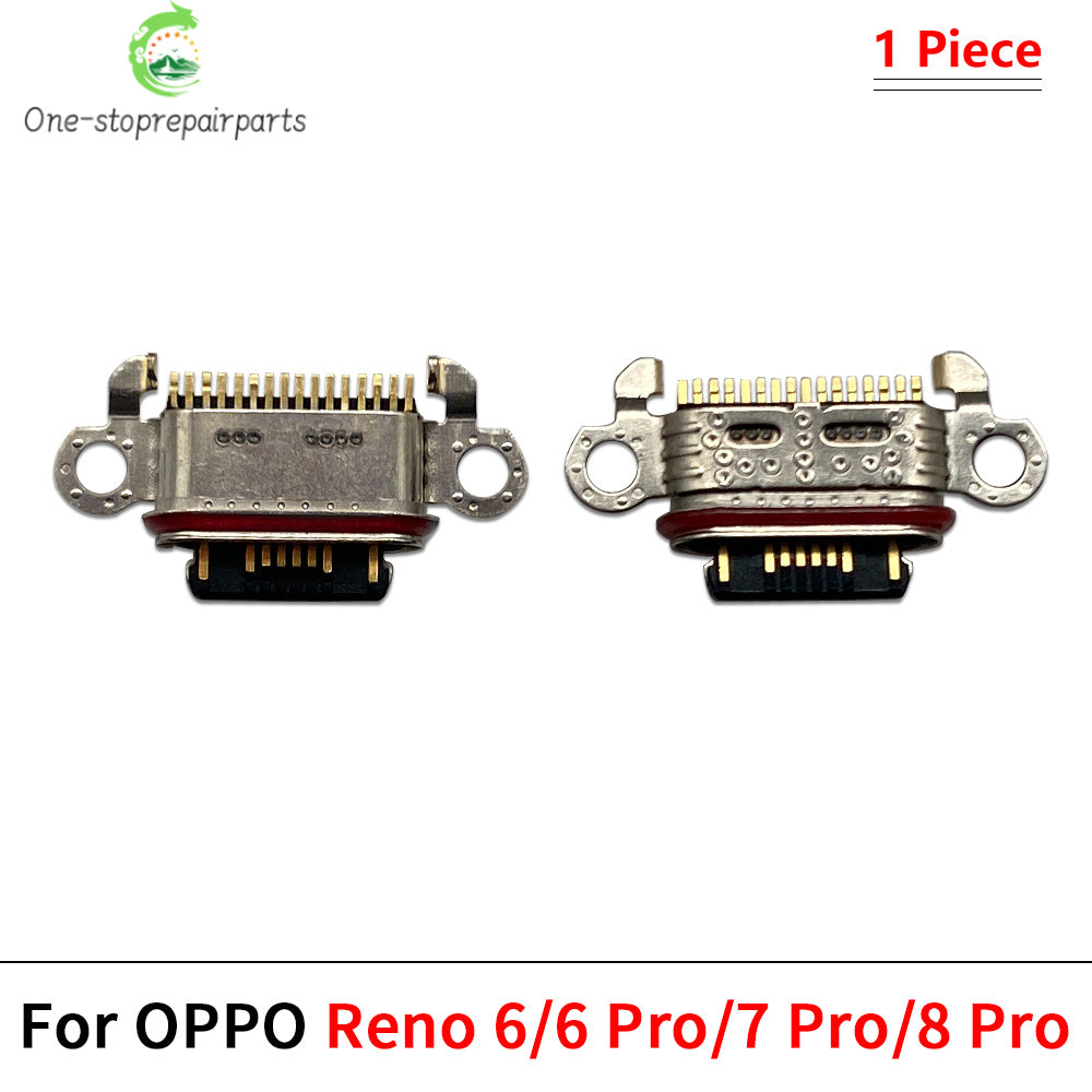 2Pcs, Charger USB Charging Port Dock Connector Socket For OPPO Reno 5 6 7 8 Pro Realme C11 C12 C15 C20 C21 C35 C21Y 5 5i 5s Realme phone repair parts