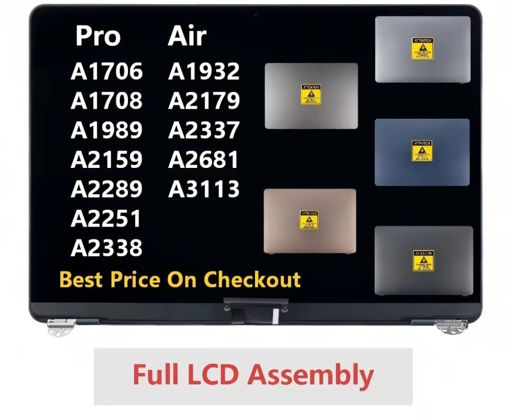 New LCD Screen Assembly for MacBook Pro Air A2681 A3113 A2338 A2337 A2289 A2251 A2179 A2159 A1989 A1706 A1708 Display Macbook repair parts