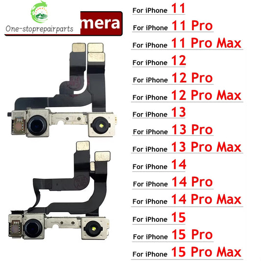 New Front Camera For iPhone 11 12 13 14 15 Pro 11Pro 12Pro 13Pro Max Mini Plus Flex Cable Facing Replacement Parts iPhone phone repair parts