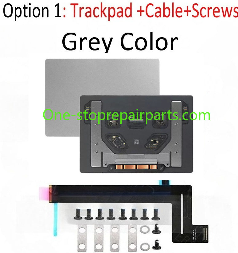 New for Macbook Pro Retina 13" A1989 Trackpad Touchpad with Track pad Cable Screws Space Gray Grey/Silver Color 2018 2019 Year Macbook repair parts