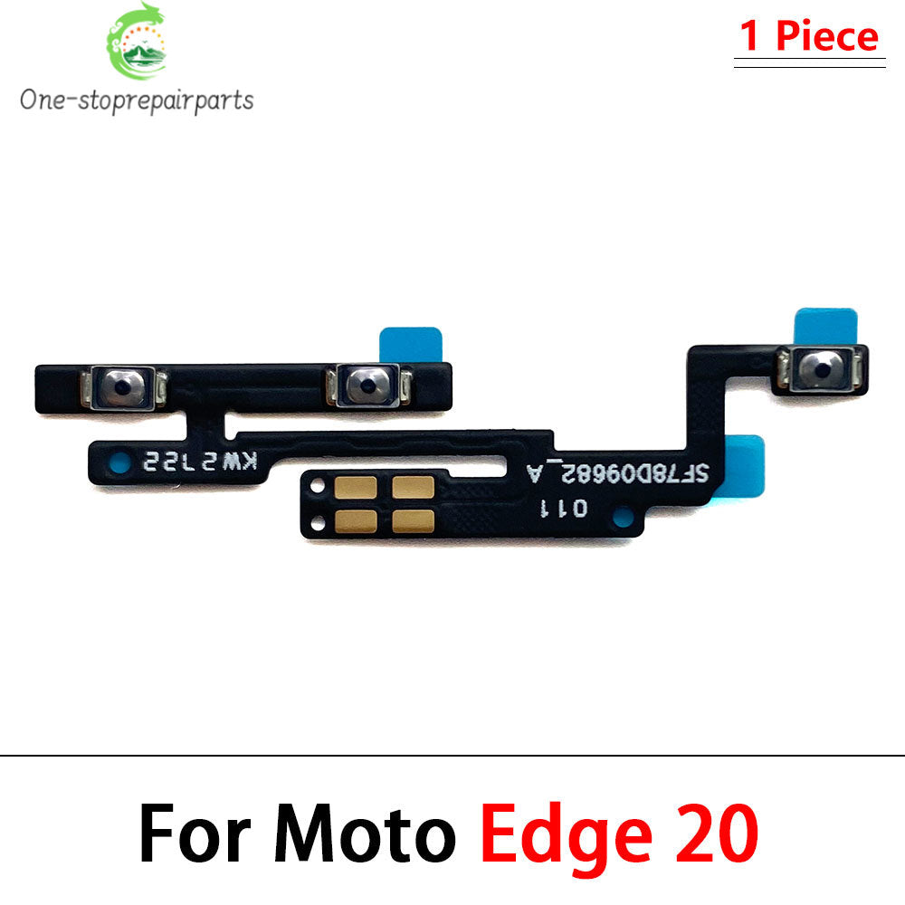 10Pcs/Lot, Power on off Volume Key Button Flex Cable For Motorola For Moto Edge 20 30 Pro Lite 30 40 50 Neo Ultra Fusion Plus Motorola phone repair parts
