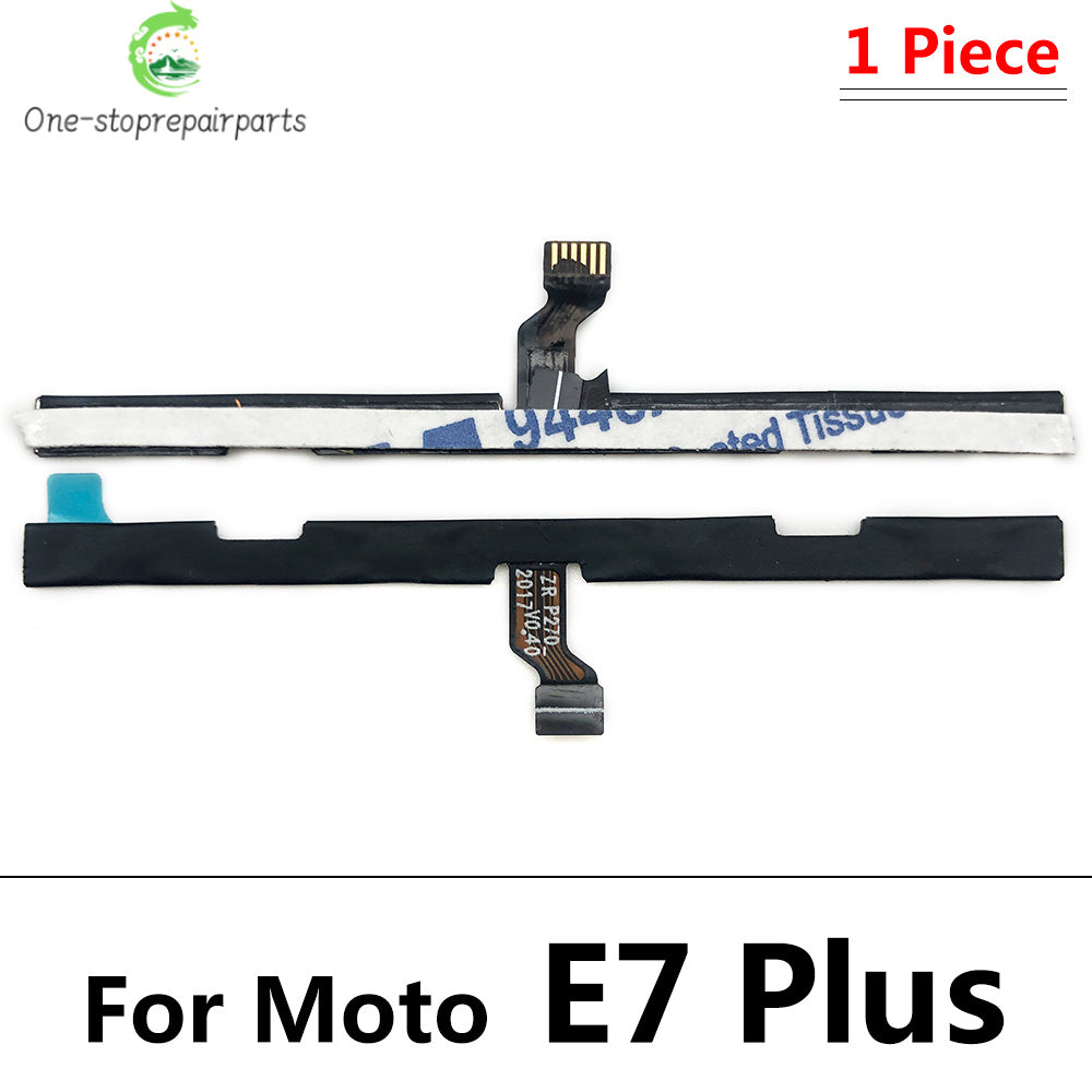 Power On Off Button Volume Side Key Flex Cable For Motorola Moto E13 E22 E32 E5 E6 E6s E7 Plus Power Play Go E20 E30 E40 Motorola phone repair parts