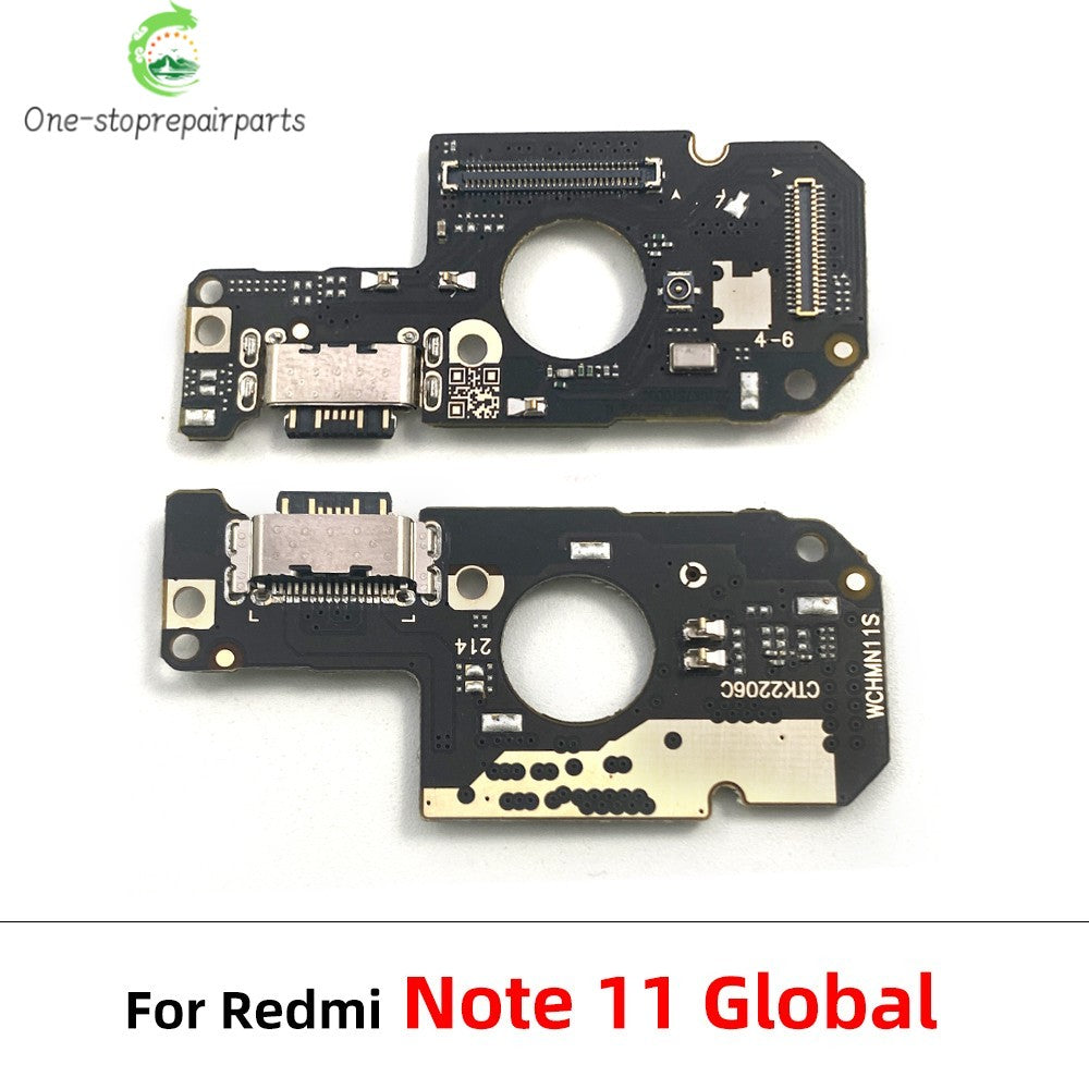 USB Charging Port Microphone Dock Connector Board Flex Cable For Xiaomi Redmi Note 7 8 8T 9 9s 10 11 Pro 5G  Xiaomi  Xiao mi phone repair parts