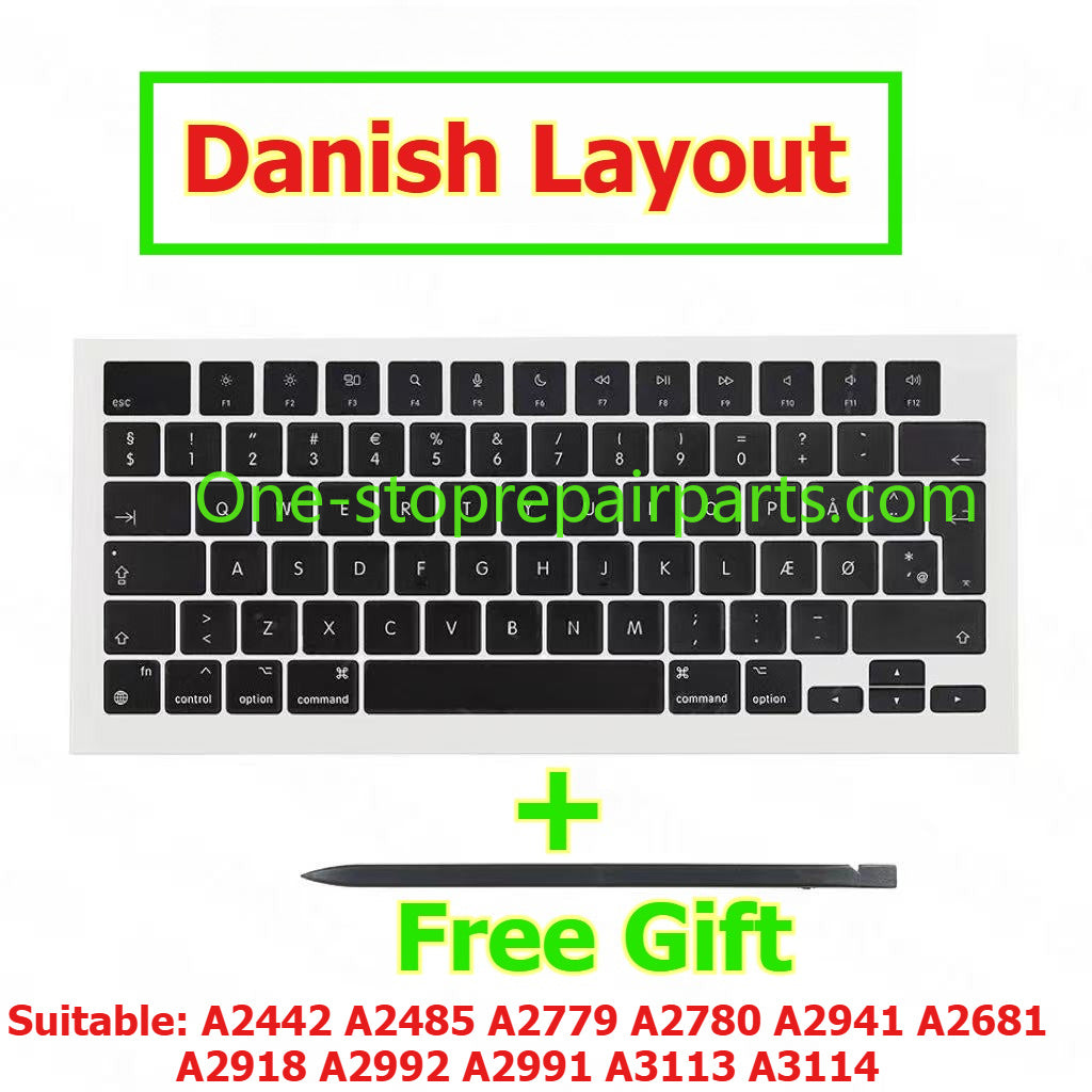 Keycap Key Cap keycaps A2442 A2485 A2779 A2780 A2941 A2681 A2918 A2992 A2991 A3113 A3114 for Macbook 14" 16 13 keyboard repair