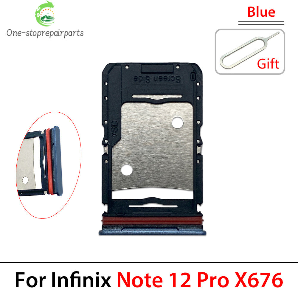 New For infinix Note 7 8 8i 11 12 12i 30 40 Pro Lite VIP 4G 5G SIM Card Tray Slot Holder Adapter Accessories  infinix phone repair parts