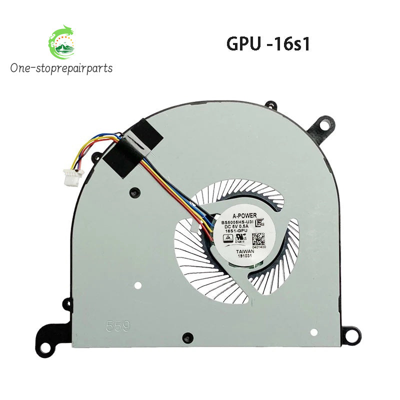 NEW ORIGINAL Laptop CPU GPU Cooling Fan For MSI Modern PS63 8RC 8M MS-16S1 16S3 MSI laptop repair parts