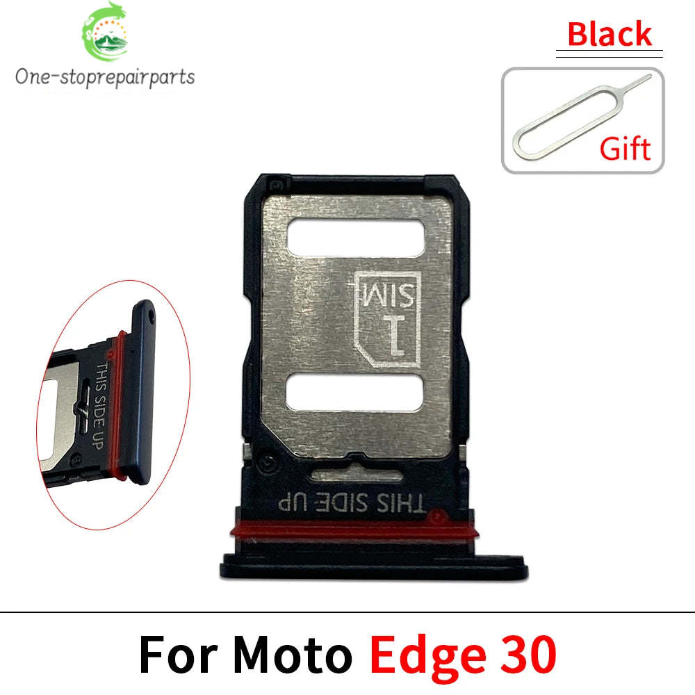 SIM Card Tray Slot Holder Adapter Accessories For Motorola Moto Edge 20 30 40 50 Pro Neo Fusion Lite Ultra Motorola phone repair parts