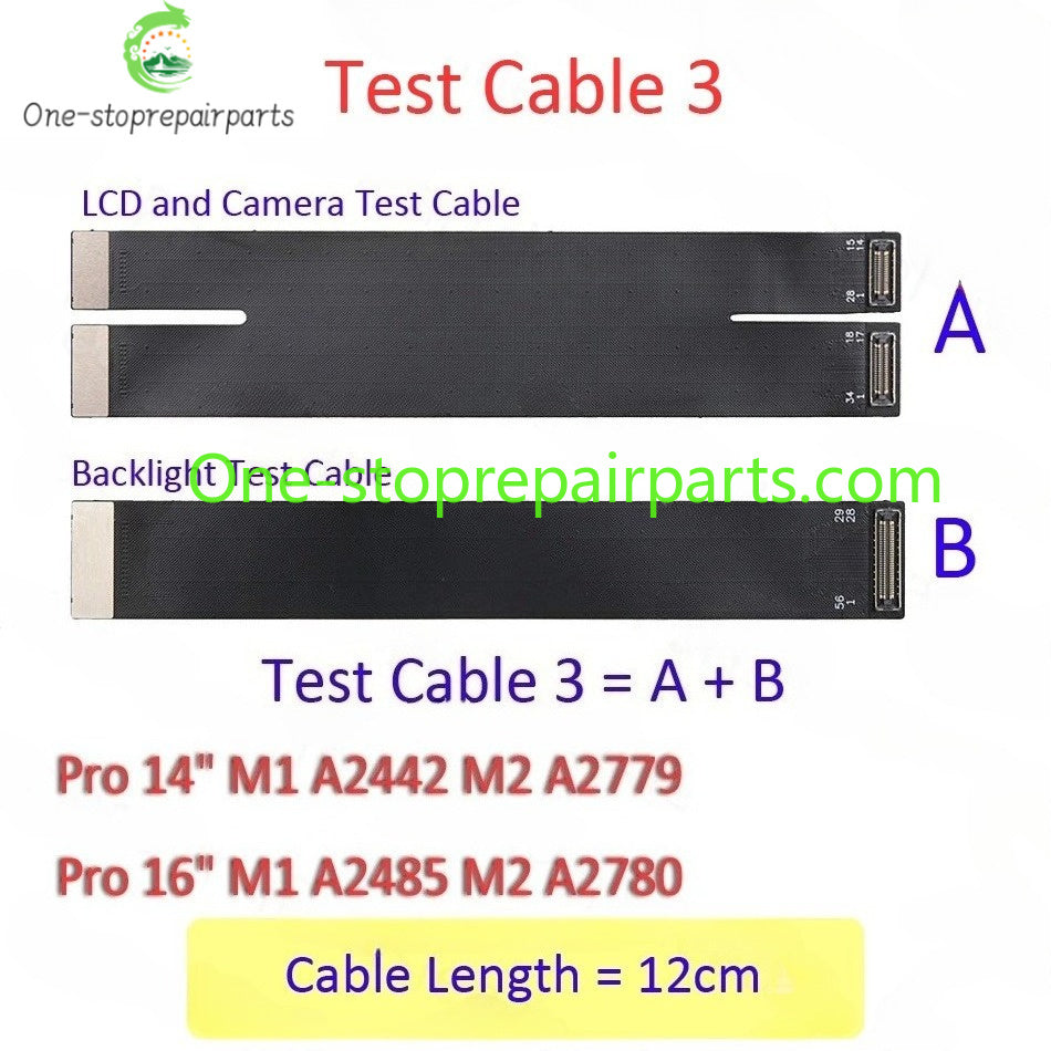 New LCD Extension Test Cable for MacBook A1706 A1708 A2681 A2179 A2141 A1932 A2159 A2442 A2485 A2941 A3114 Display Test Repair Macbook repair parts