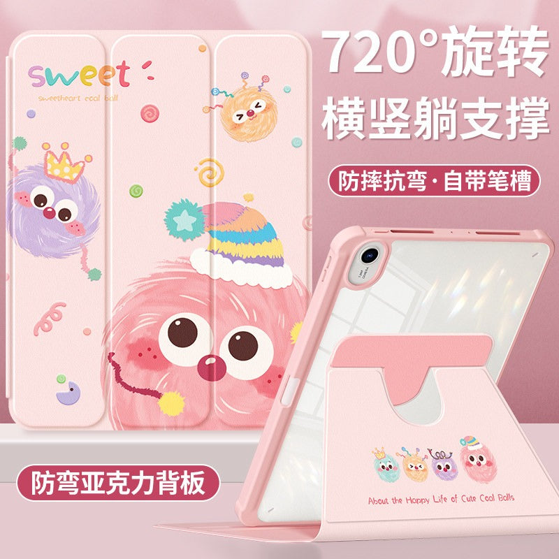 QBOSS For Huawei matepad115s protective case 2024 new air flat case 10.4 inch matepadSE with pen slot 2023 For Honor 11.5s anti-drop x8pro briquettes Tablet Accessories