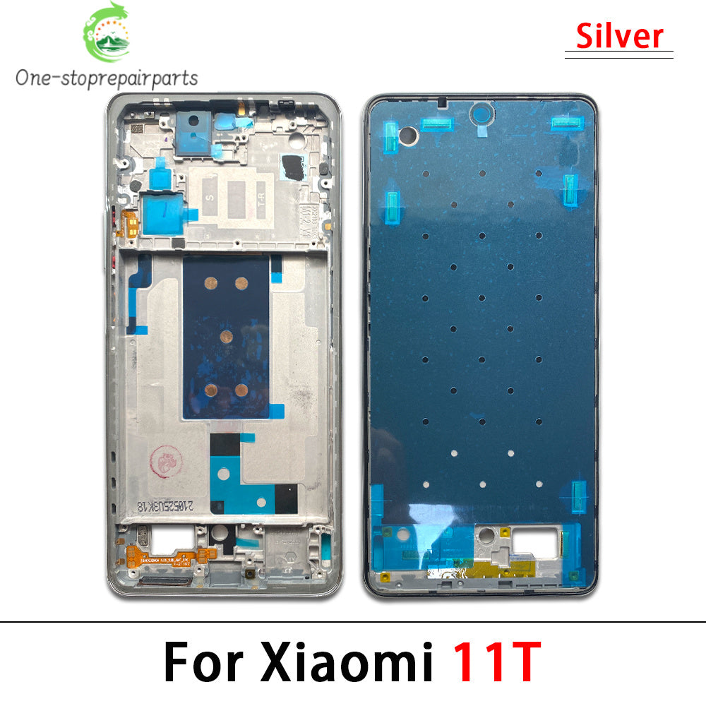 Housing Middle Frame Bezel Plate Cover For Xiaomi Mi 11T / Mi11T Pro Black / Silver  Xiaomi  Xiao mi phone repair parts