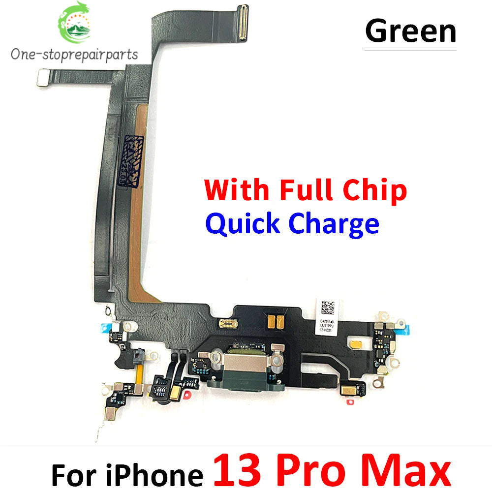New For iPhone 13 Pro 13Pro Max Mini USB Port Charger Dock Plug Connector Charging Board FLex Cable Mic Microphone Board iPhone phone repair parts