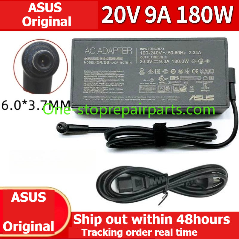 AC Power Adapter Charger for ASUS TUF Gaming 65W 150W 180W Type C 6.0*3.7MM ADP-180TB H A20-180P1A 20V 9A FX506 FA706 G15 GA401 GA502 charger