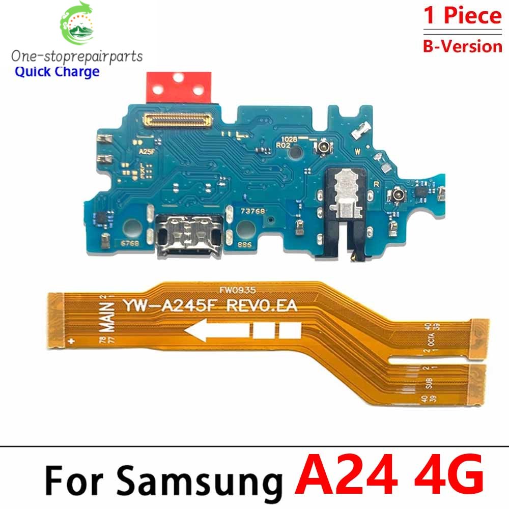 10Pcs, Dock Connector Micro USB Charger Charging Port Main Flex Cable For Samsung A22 A32 A52 A72 A33 A53 A24 A34 A54 4G 5G Samsung phone repair parts