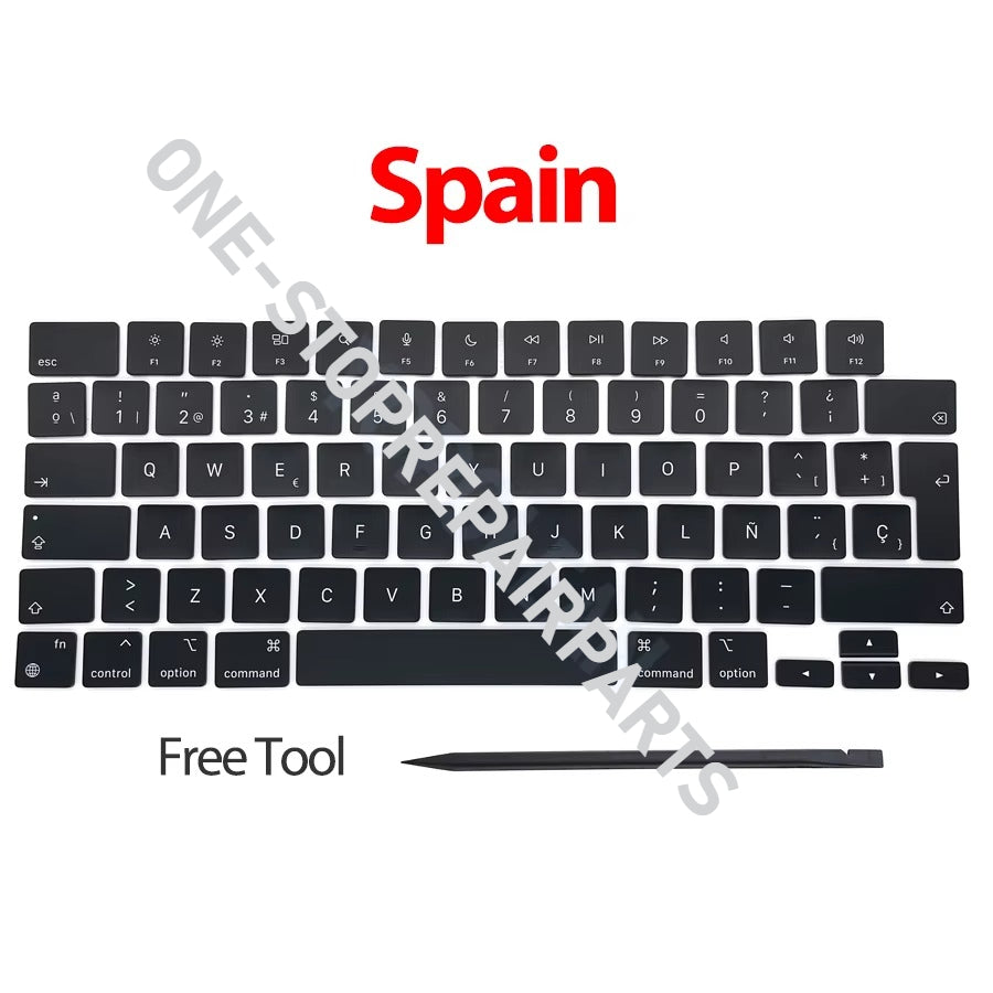 Laptop A2442 A2485 A2779 A2780 A2918 A2991 A2992 A2681 Keycaps Keys Key Cap set For Macbook Pro M1 M2 M3 14" 16" Keyboard Repair Macbook repair parts