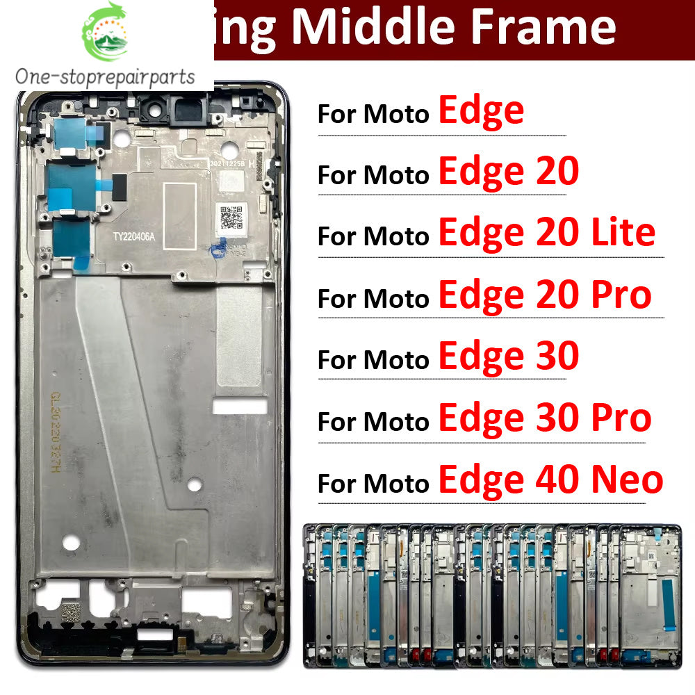 New Housing Middle Frame Bezel Middle Frame For Motorola Moto Edge 20 30 Lite Pro / Edge 40 Neo Replacement Parts Motorola phone repair parts