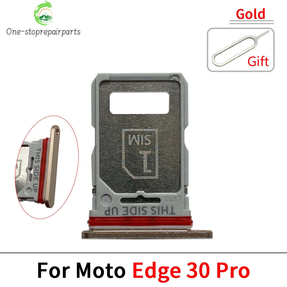 SIM Card Tray Slot Holder Adapter Accessories For Motorola Moto Edge 20 30 40 50 Pro Neo Fusion Lite Ultra Motorola phone repair parts