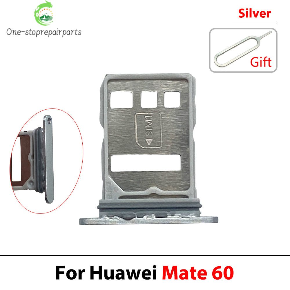 10Pcs, SIM Card Holder Tray Slot Holder Adapter Socket For Huawei Mate 50 60 Pro Plus 4G 5G Huawei phone repair parts