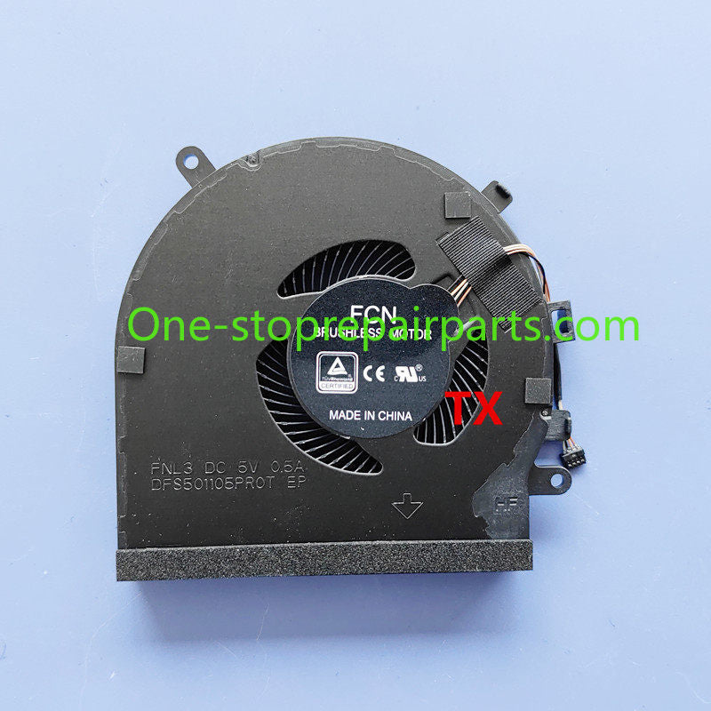 CPU GPU cooling fan for RAZER RZ09-0270 Blade 15 RZ09-0300 RZ09-0328 DFS501105PR0T FNL3 5V 0.5A DFS5K121142621 FNL5 cooler fans