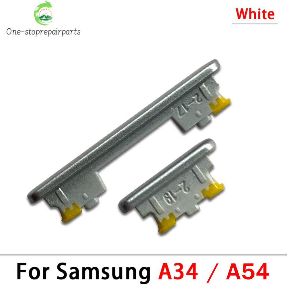 New For Samsung A14 A24 A34 A54 4G 5G Side Key Power and Volume Buttons Button Replacement Parts Samsung phone repair parts