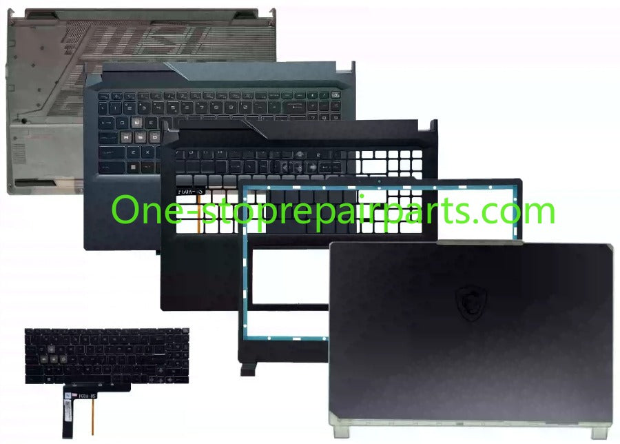 Cover case for MSI Cyborg 15 air A12V MS-15K1 lcd back housing bezel upper palmrest topcase keyboard bottom cover MSI repair parts