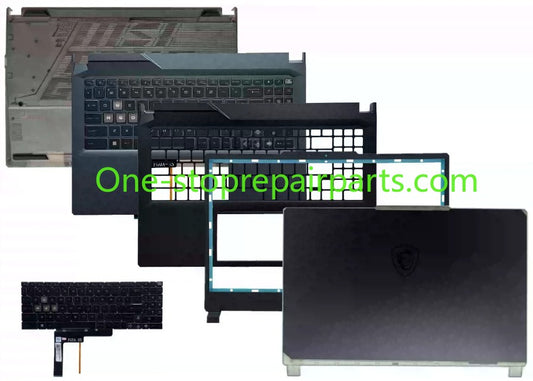 Cover case for MSI Cyborg 15 air A12V MS-15K1 lcd back housing bezel upper palmrest topcase keyboard bottom cover MSI repair parts