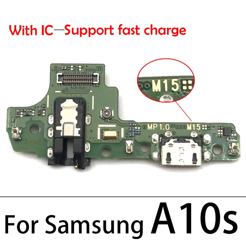 10Pcs USB Charger Charging Port Dock Connector Board Flex Cable For Samsung A10S A20S A30S A50S A21s A12 A02s A03s A03 Core Samsung phone repair parts