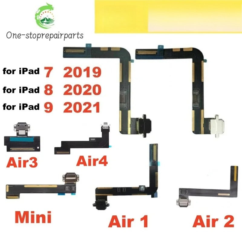AliSunny Charging Flex Cable for iPad 7 8 9 Mini 2 3 4 for iPad 5 6 Air Pro 11 Charger USB Port Dock Connector iPad tablet repair parts