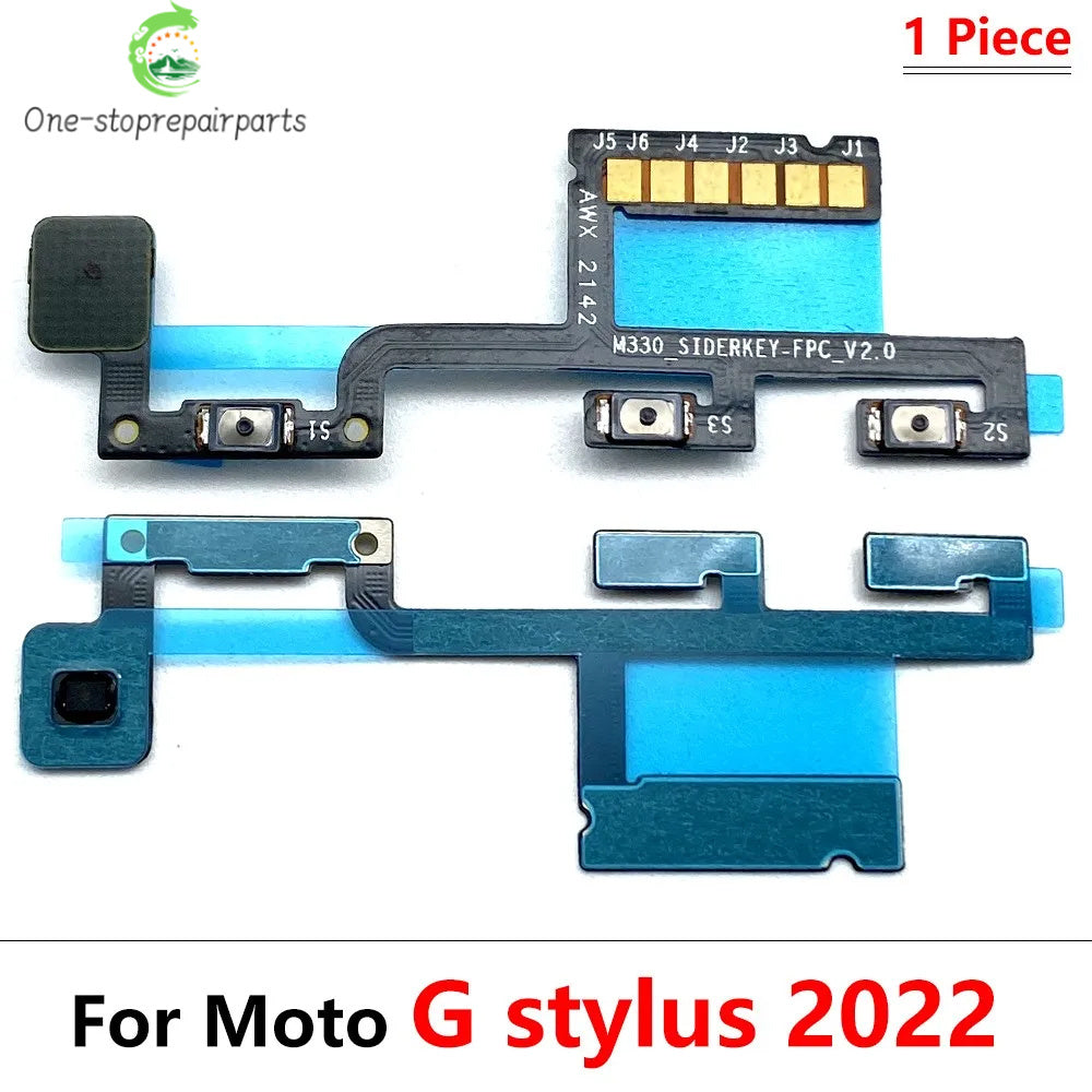 Power On Off Volume Side Button Key Flex Cable For Motorola Moto G 5G Plus Power Stylus Play Pure 2021 2022 Motorola phone repair parts