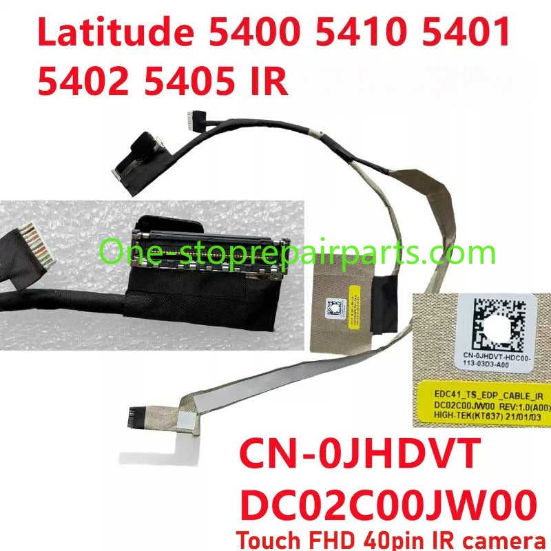 LCD Video EDP Display Screen Flex Cable for Dell Latitude 5400 5401 5402 5405 5410 E5400 0JHDVT DC02C00JW00 0KCY64 DC02C00JY00 0FV8CF DC02C00JZ00 00KN5Y DC02C00JX00