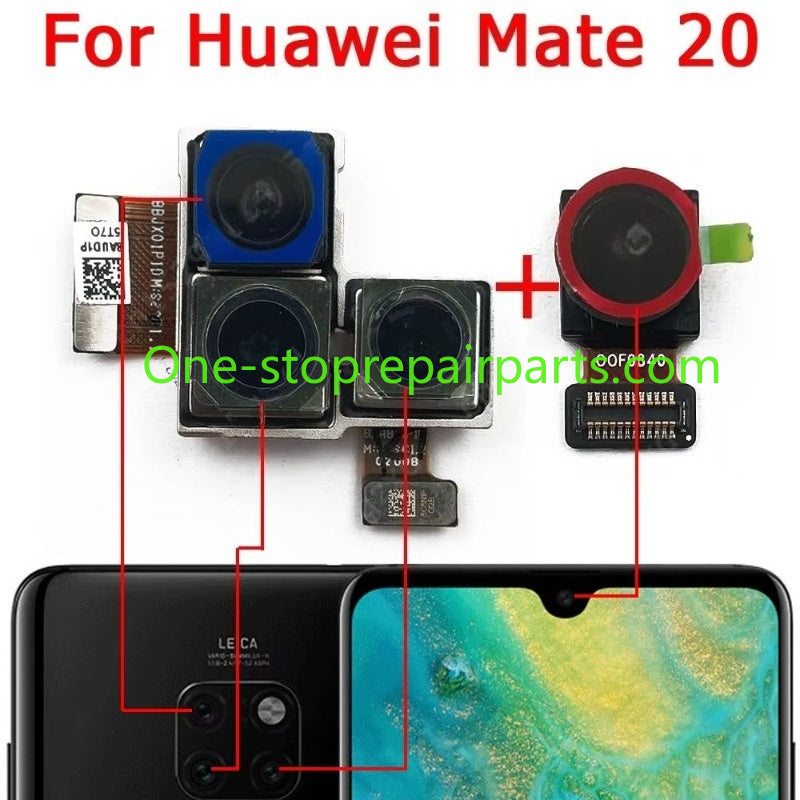 Front Back Camera For Huawei Mate 20 Lite Mate20 Pro X 20X Selfie Backside Small Rear Frontal Camera Module HUAWEI phone repair parts