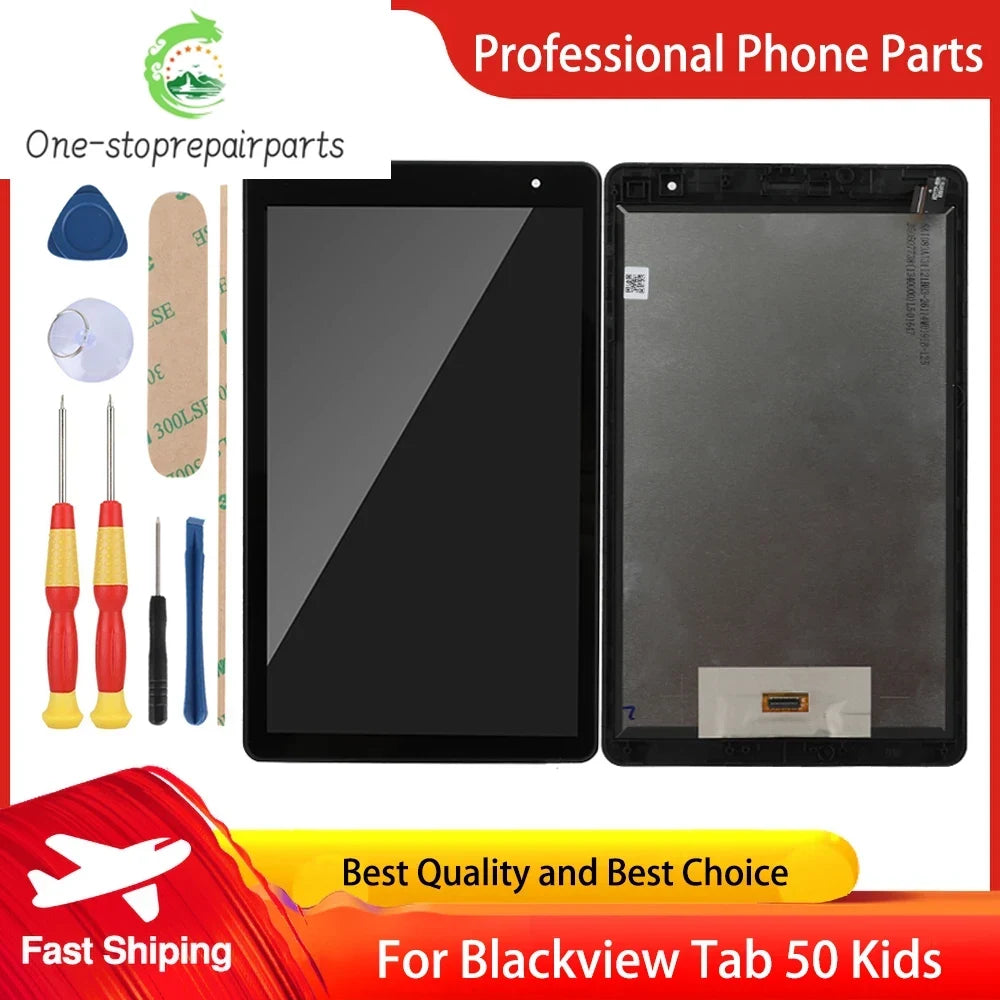 For Blackview Tab 5 Tab 50 WIFI Tab 50 Kids LCD Display Touch Screen Digitizer With Frame Assembly Replacement Free Tools Blackview phone repair parts