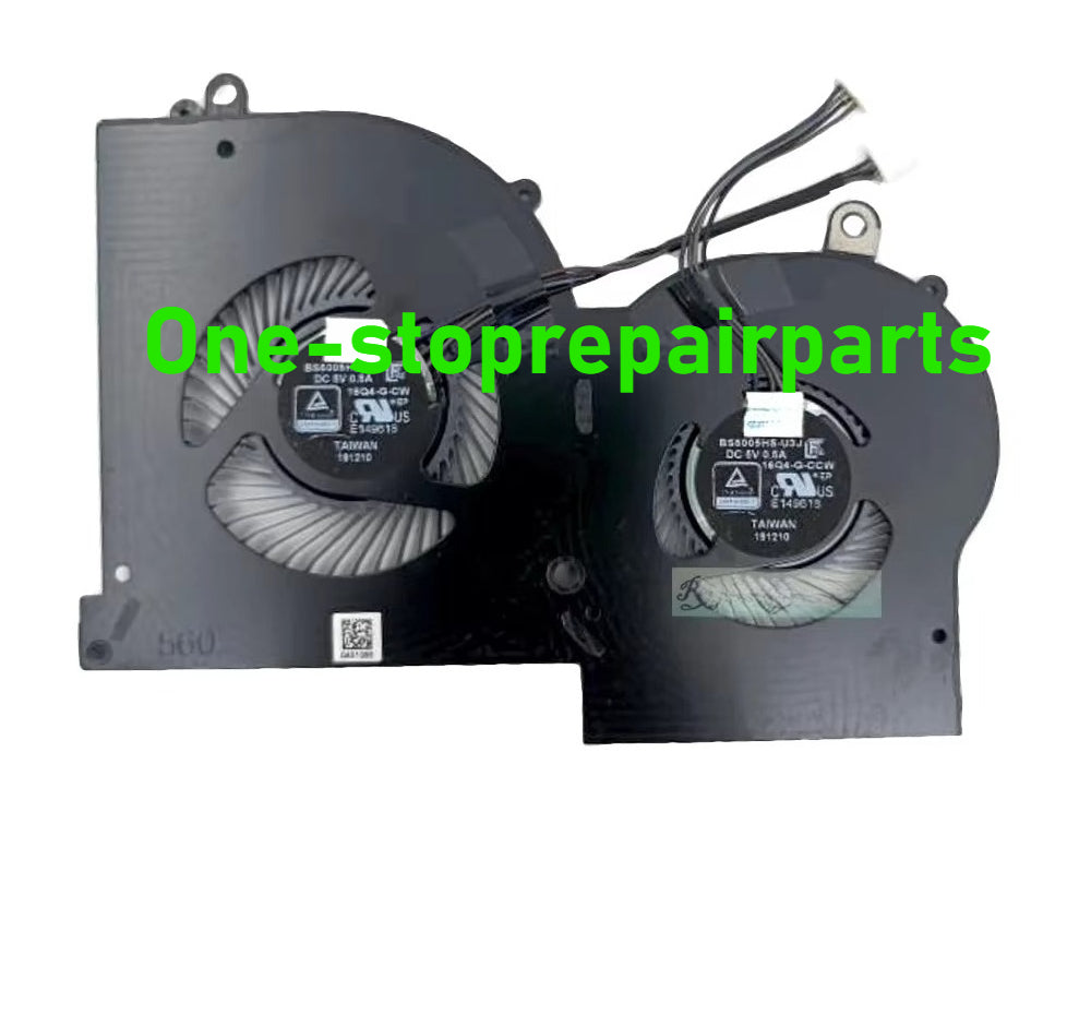 GPU CPU Cooling Fans For MSI GS65 GS65VR WS65 16Q4 Stealth 8SE 9SF MS-16Q4 Laptop Cooler Radiator Fan DC5V 0.5A BS5005HS-U3I U3J MSI laptop repair parts