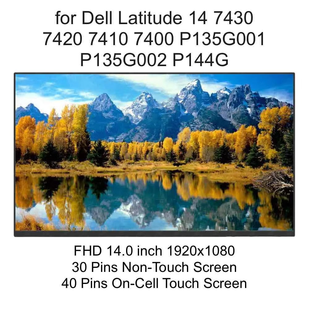 14.0 Laptop LCD Screen Display for DELL Latitude 14 7430 7420 7410 7400 P135G001 P135G002 P144G 30 40 Pins Display Panel New Dell laptop repair parts