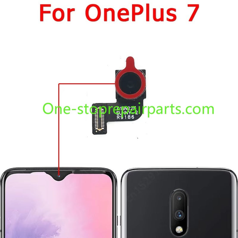 Big Facing Selfie Front Backside Camera Module For Oneplus 7 Pro 1+ 7T 5G One Plus Back View Rear Camera Spare Parts Flex Cable OnePlus phone repair parts
