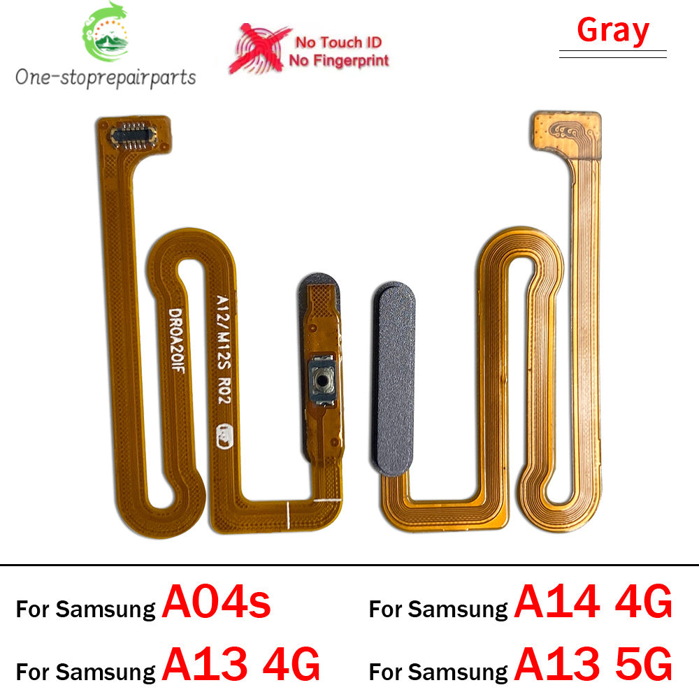 New Fingerprint Sensor Home Return Key Menu Button Flex Cable For Samsung A04s A13 A14 A24 A34 A54 4G 5G Samsung phone repair parts