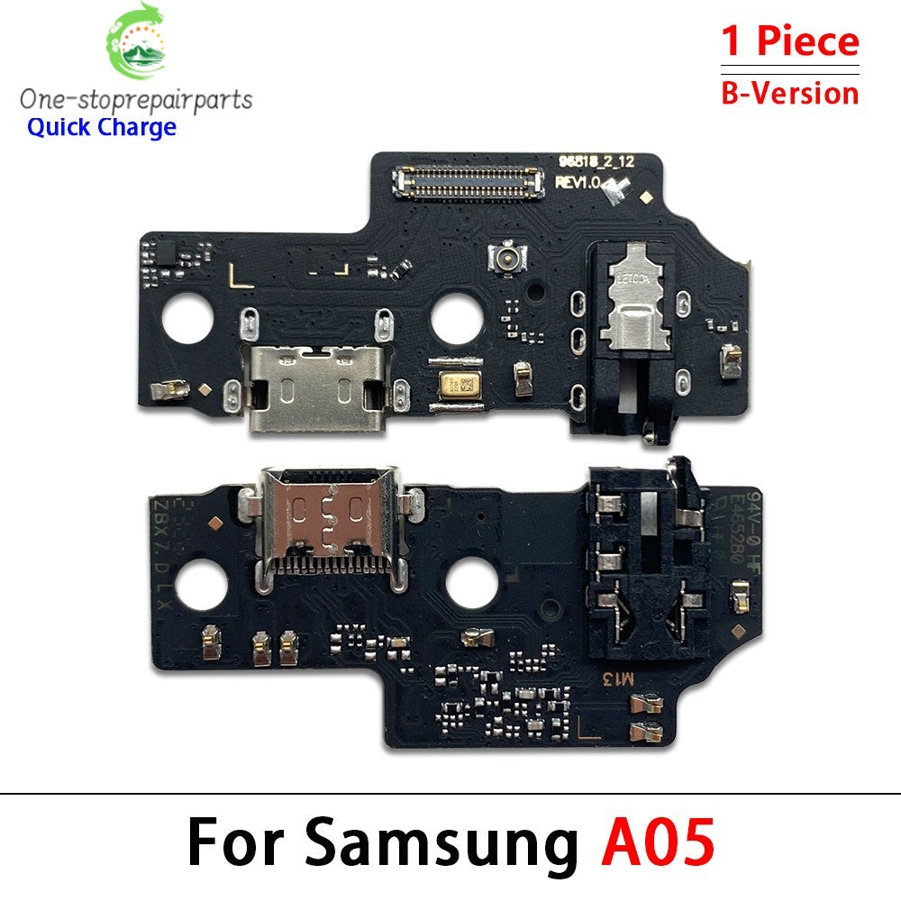 10Pcs USB Charging Port Dock Charger Connector Board Flex Cable For Samsung A22 A32 A12 A02 A03 A04 A04s A04E A05 A05s 4G 5G Samsung phone repair parts