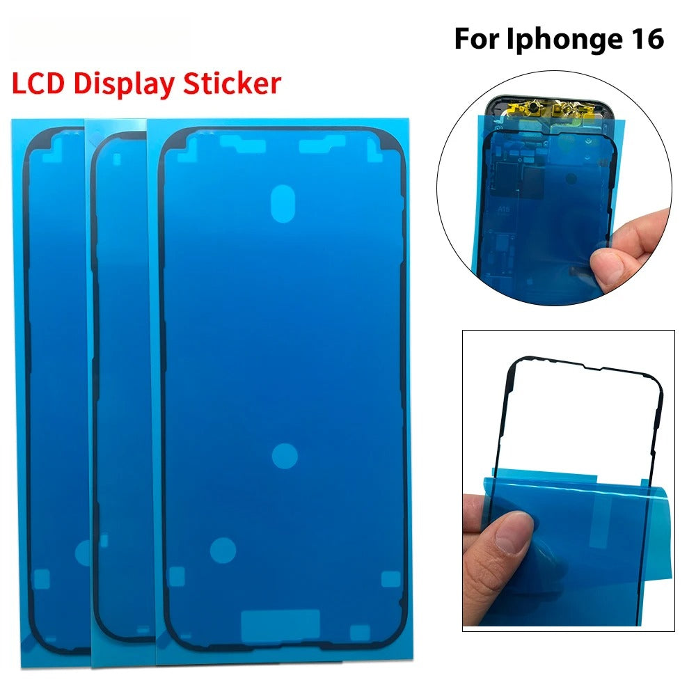 Back Cover Side Waterproof Seal Sticker For iPhone 15 16 17 Pro Max 15 Plus Air Front LCD Adhesive Seal Tape Glue Repair Sticker iPhone phone repair parts