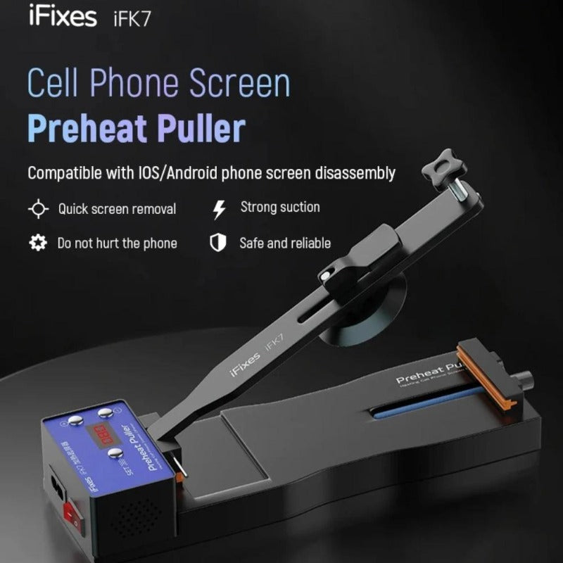 Phone LCD Separator Machine iFixes iFK7 Preheat Suction Cup Puller Heating Disassembly Tool for Mobile Screen Repair Professional Repair Tools