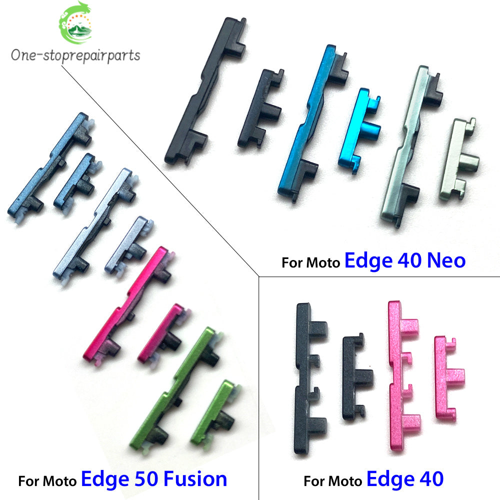 Power Volume Side Button Key External Plastic Button For Motorola Moto Edge 40 50 Neo Pro Fusion Motorola phone repair parts