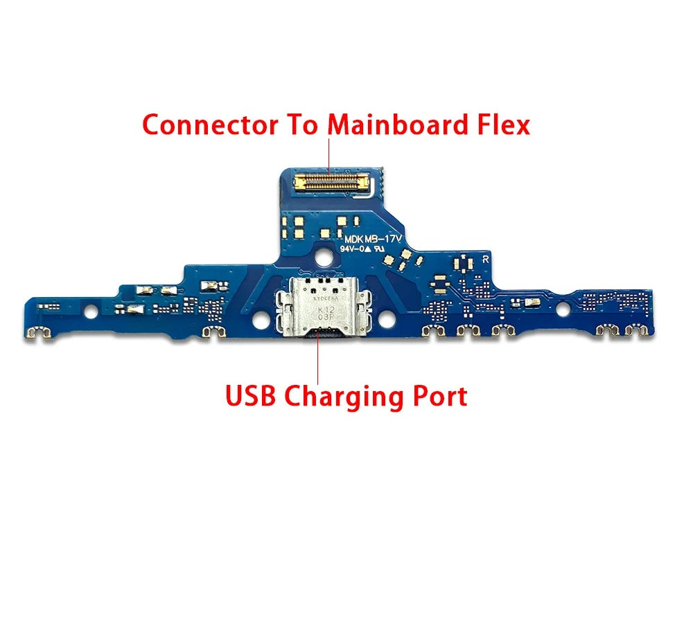 10Pcs, New For Samsung Tab S6 Lite P610 P615  USB Micro Charger Charging Port Dock Connector Microphone Board Flex Cable Samsung phone repair parts