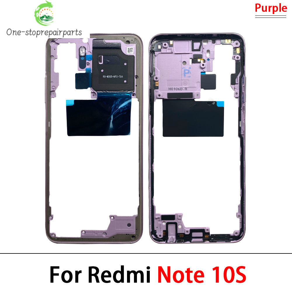 For Xiaomi Redmi Note 10 / Note 10s / Note 10 Pro Middle Frame Holder Housing Replacement Repair Parts Xiaomi  Xiao mi phone repair parts