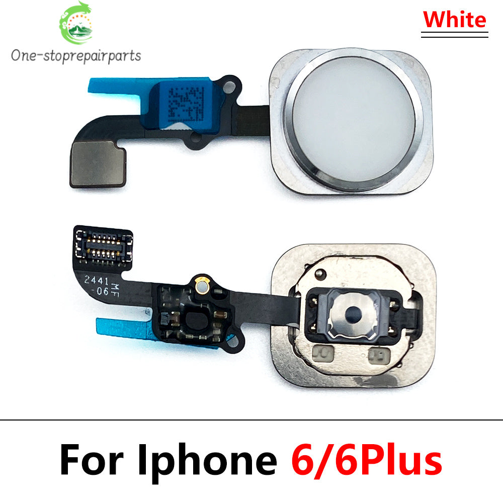 Home Button For iPhone 6 6P 6s Plus Menu HomeButton Key With Flex Cable Replacement Parts iPhone phone repair parts