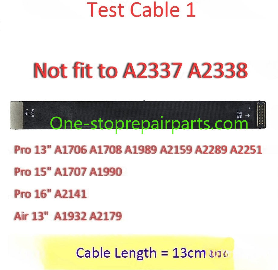 New A1706 A1708 A2338 A2442 A2779 A2485 A2681 A2941 LCD Screen Display Extension Test Repair Flex Cable for MacBook Pro Air Macbook repair parts