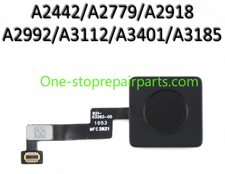 Power On/Off Button A2681 A2941 A3113 A3114 A2442 A2779 A2485 A2780 A2991 A2992 A2918 Touch ID Flex Cable for MacBook Pro/Air Macbook repair parts