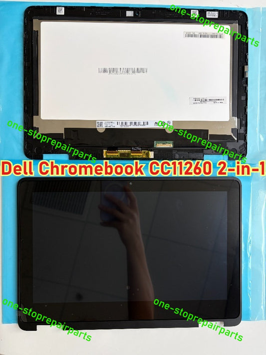 Y80M6 11.6" lcd touch screen w/ bezel HD 1366x768 for Dell Chromebook CC11260 2-in-1 0WFCFG 6CN8D 30 Pin display panel with frame lcd assembly DELL laptop repair parts