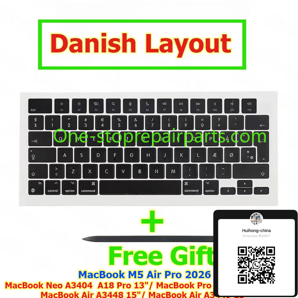 Keycap Key Cap keycaps A3404 A18 Pro 13" MacBook Neo A3434 14"  A3448 15" A3449 13" MacBook Air Pro M5 for Macbook 14" 15 13 keyboard repair