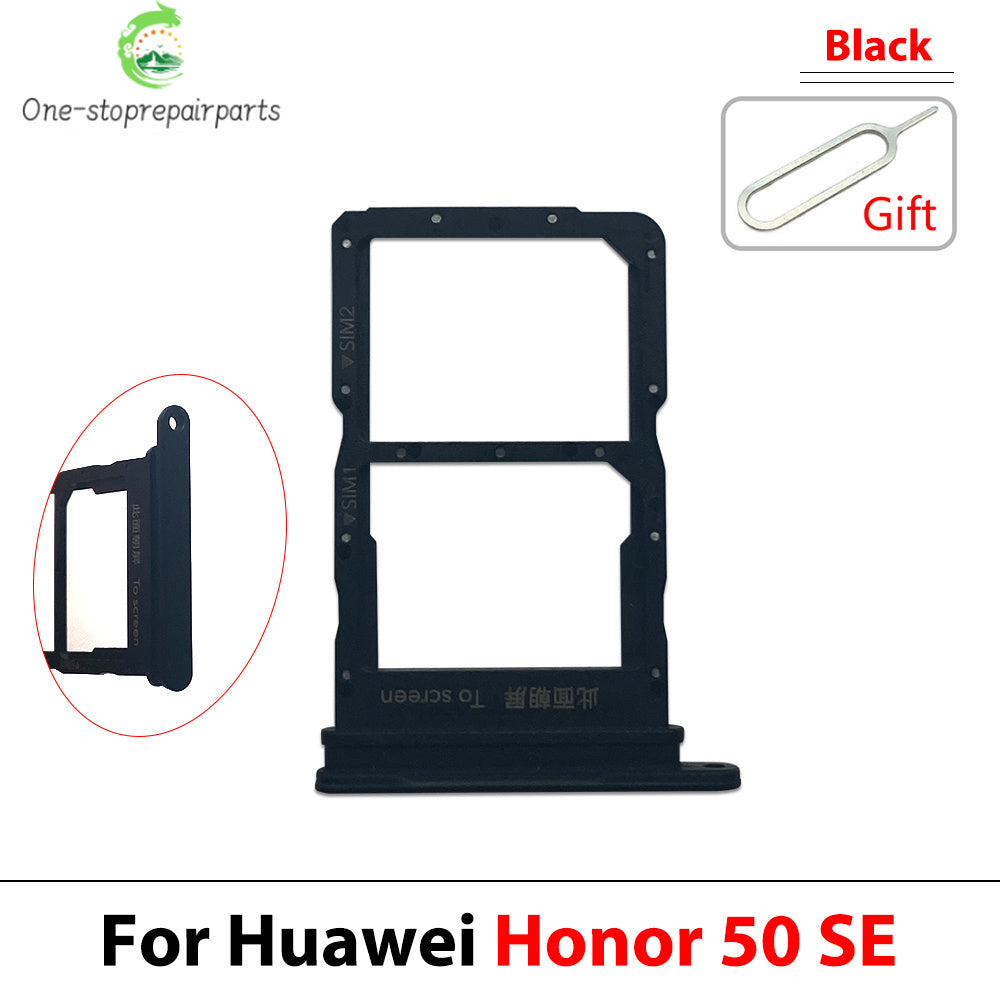 New For Huawei Honor 50 60 70 80 90 Pro Se Lite Plus 5G SIM Card Slot SD Card Tray Holder Adapter Huawei phone repair parts