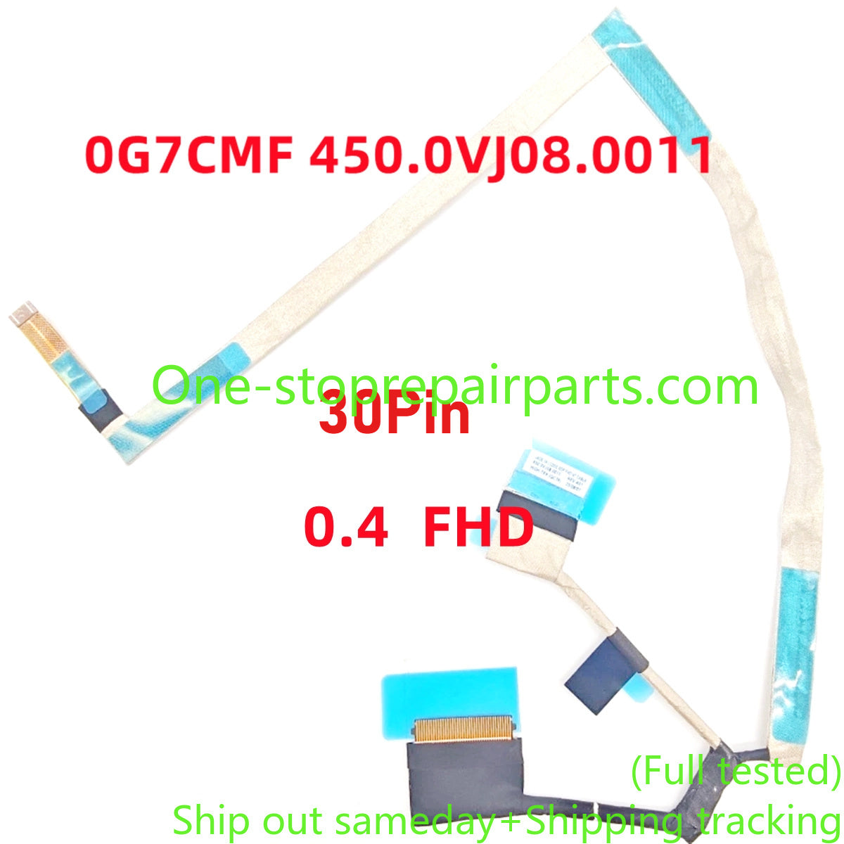 Dell Pro 14 PC14255 PC14250 14.0" Ribbon LCD Video Cable  0G7CMF 450.0VJ08.0011 0PF0TP 450.0VJ0A.0001